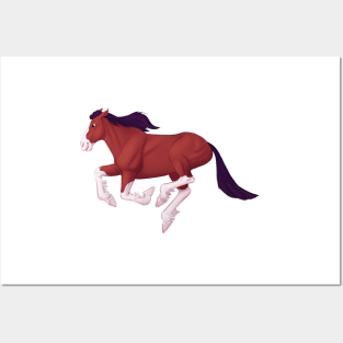 Clydesdale horse Posters and Art